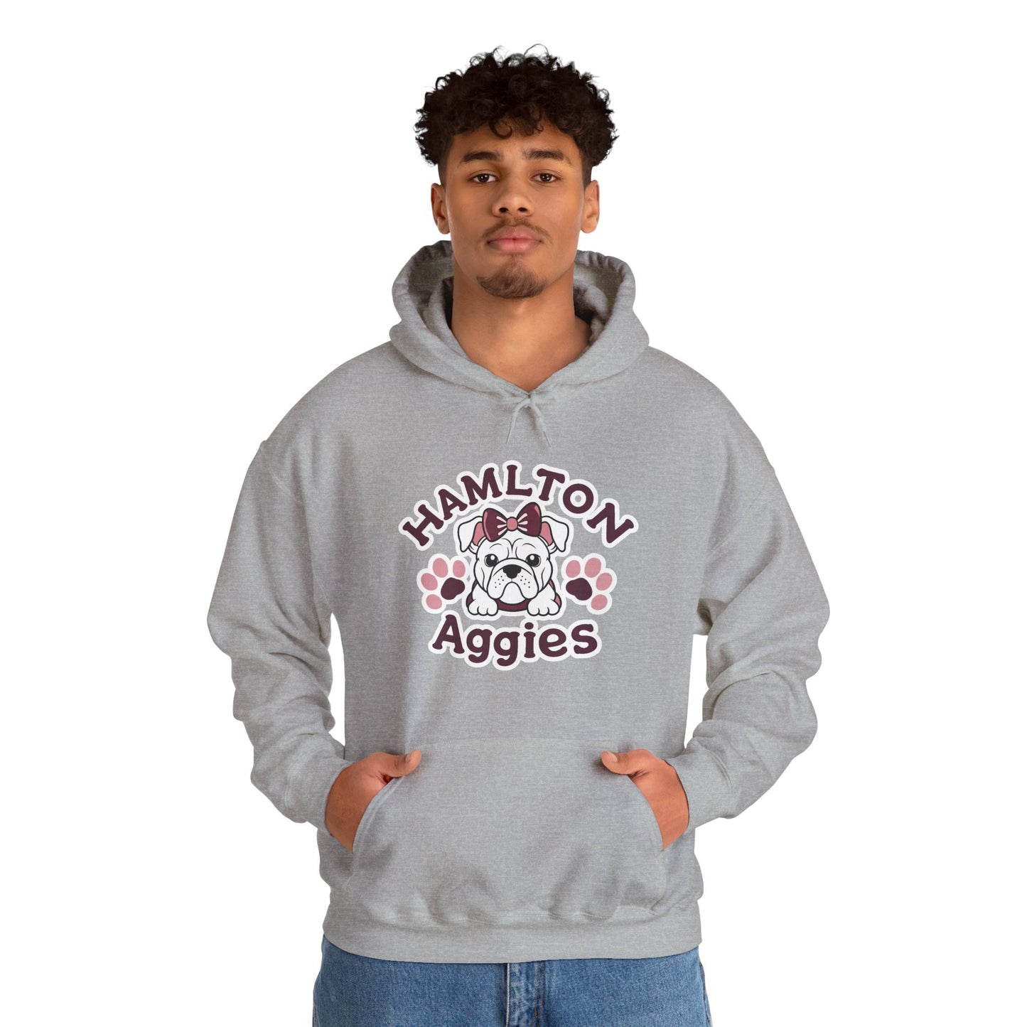 Adult Hoodie Sweatshirt \ Hamilton Aggies \ HAG3