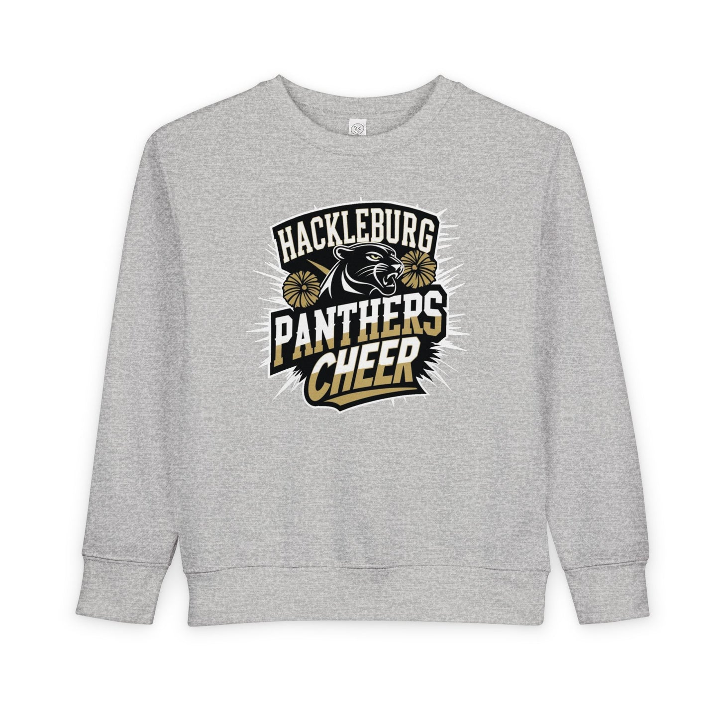 Toddler Crewneck Sweatshirt \ Hackleburg Panthers Cheer \ HPC1