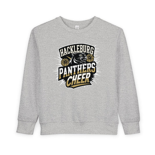 Toddler Crewneck Sweatshirt \ Hackleburg Panthers Cheer \ HPC1