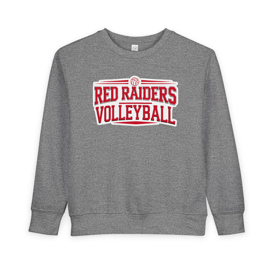 Toddler Crewneck Sweatshirt \ Marion County Red Raiders Volleyball \ MCV2