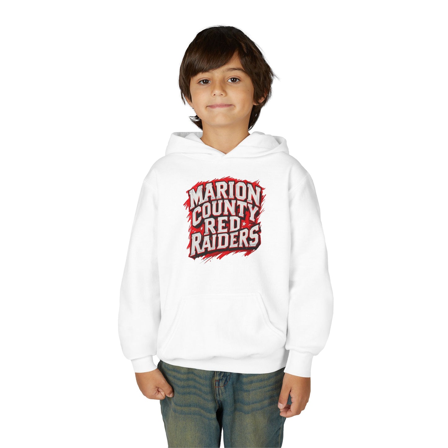 Youth Hoodie Sweatshirt \ Marion County Red Raiders \ MC1