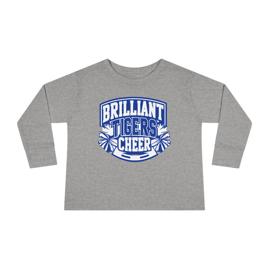 Toddler Long Sleeve Tee \ Brilliant Tigers Cheer \ BTC1