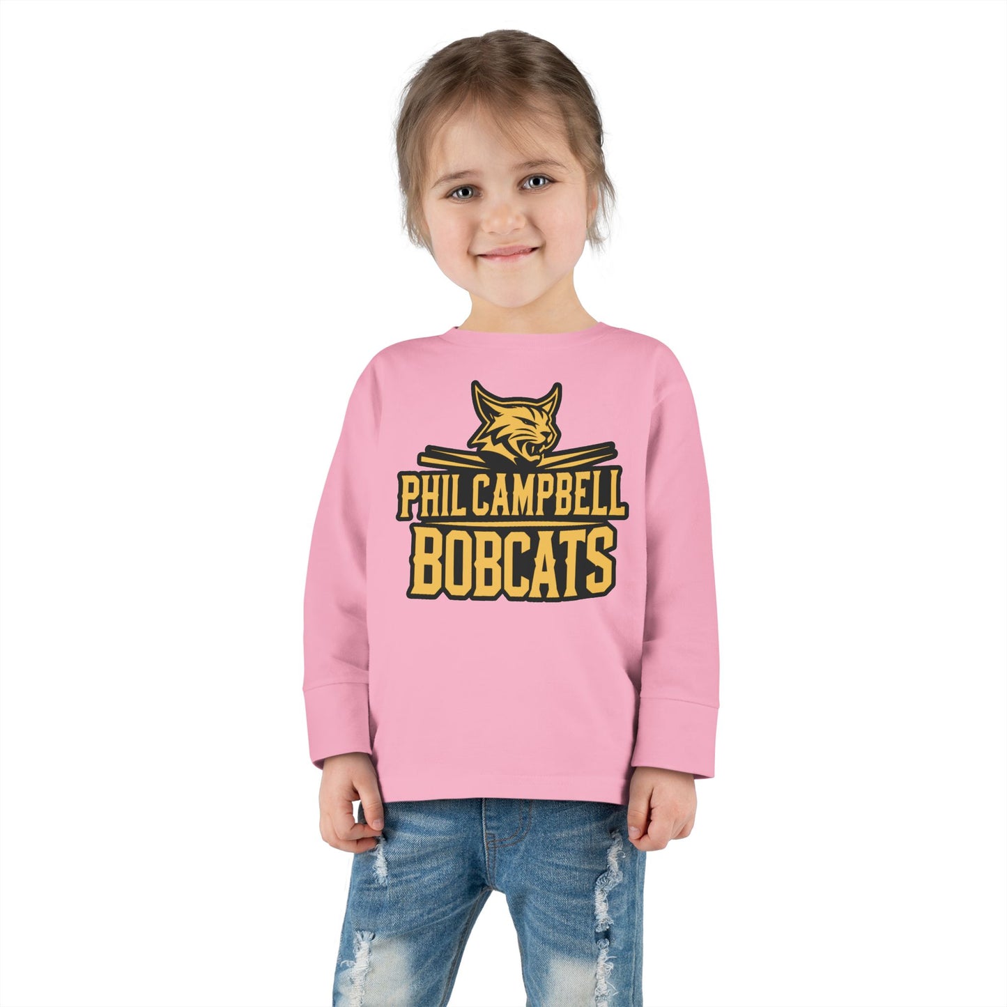 Toddler Long Sleeve Tee \ Phil Campbell Bobcats \ PCB2
