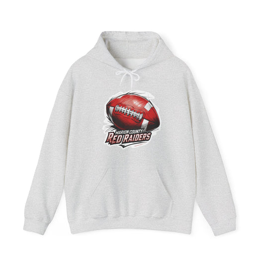 Adult Hoodie Sweatshirt \ Marion County Red Raiders Football \ MCF1