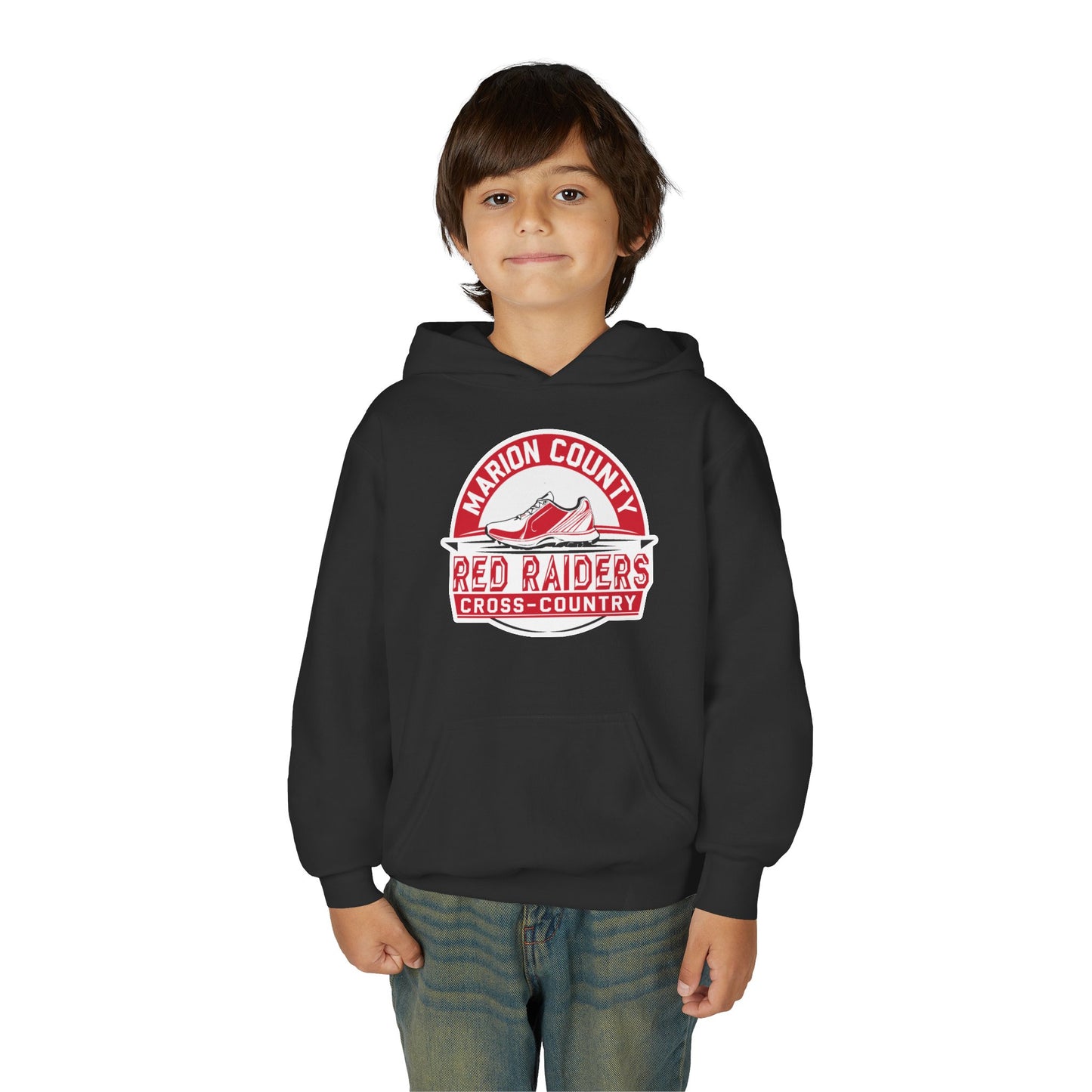 Youth Hoodie Sweatshirt \ Marion County Red Raiders Cross-Country \ MCCC1