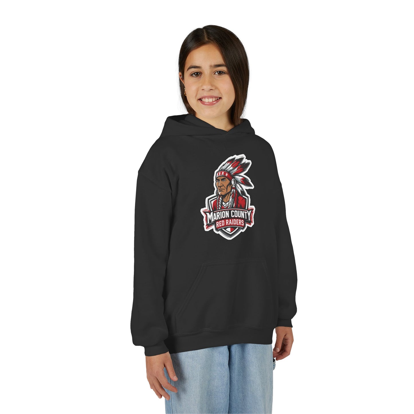 Youth Hoodie Sweatshirt \ Marion County Red Raiders \ MC2