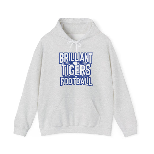 Adult Hoodie Sweatshirt \ Brilliant Tigers Football \ BTF1