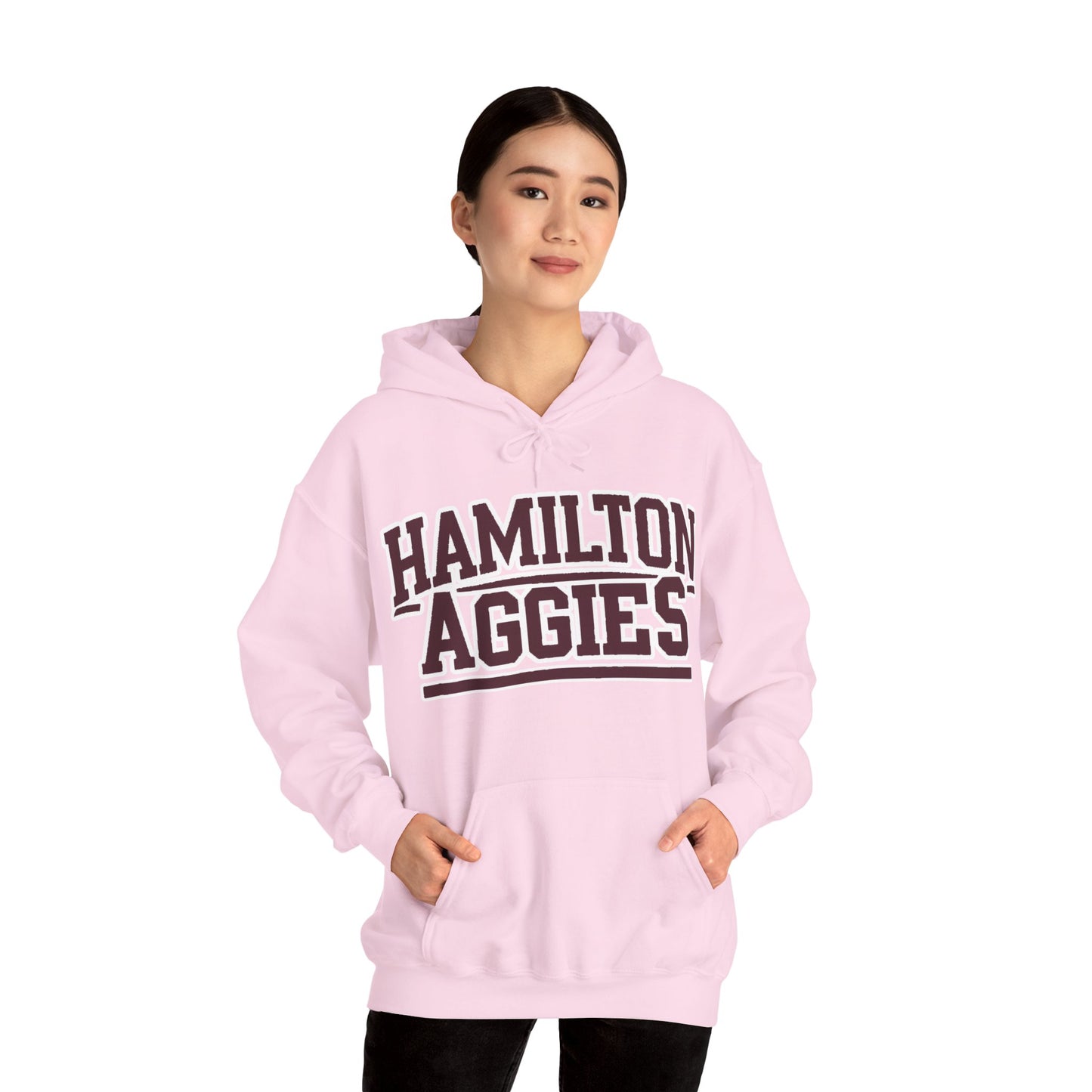 Adult Hoodie Sweatshirt \ Hamilton Aggies \ HA2