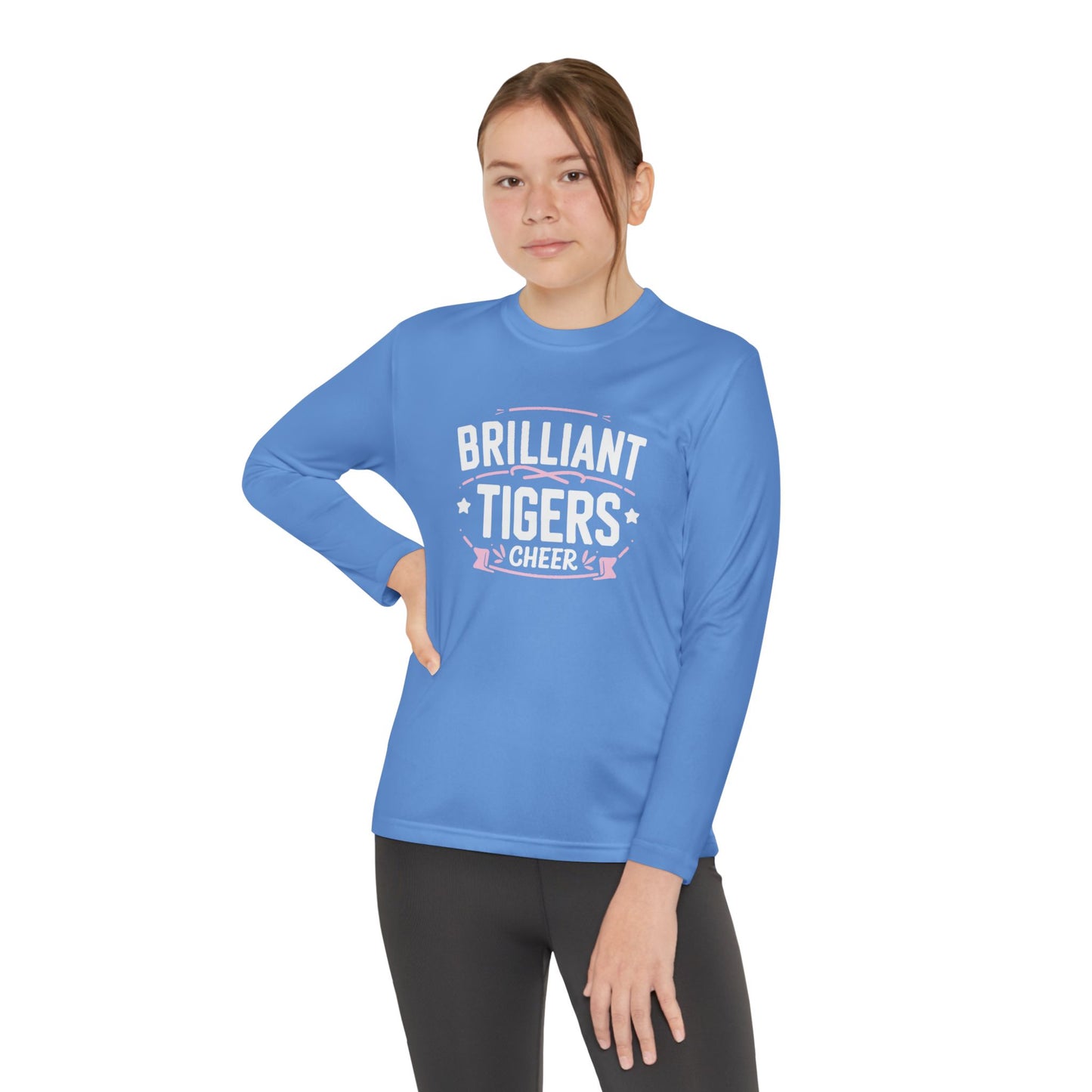 Youth Long Sleeve Tee \ Brilliant Tigers Cheer \ BTC2