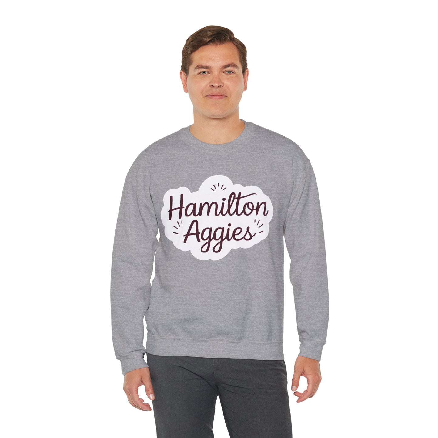 Adult Crewneck Sweatshirt \ Hamilton Aggies \ HAG1
