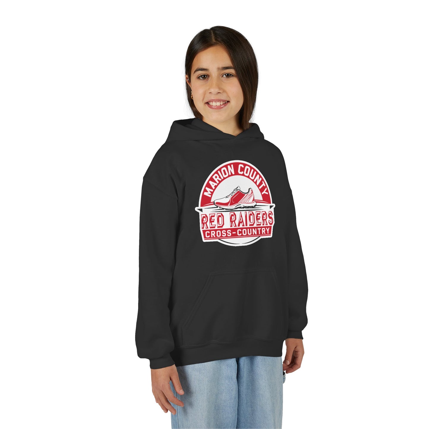 Youth Hoodie Sweatshirt \ Marion County Red Raiders Cross-Country \ MCCC1