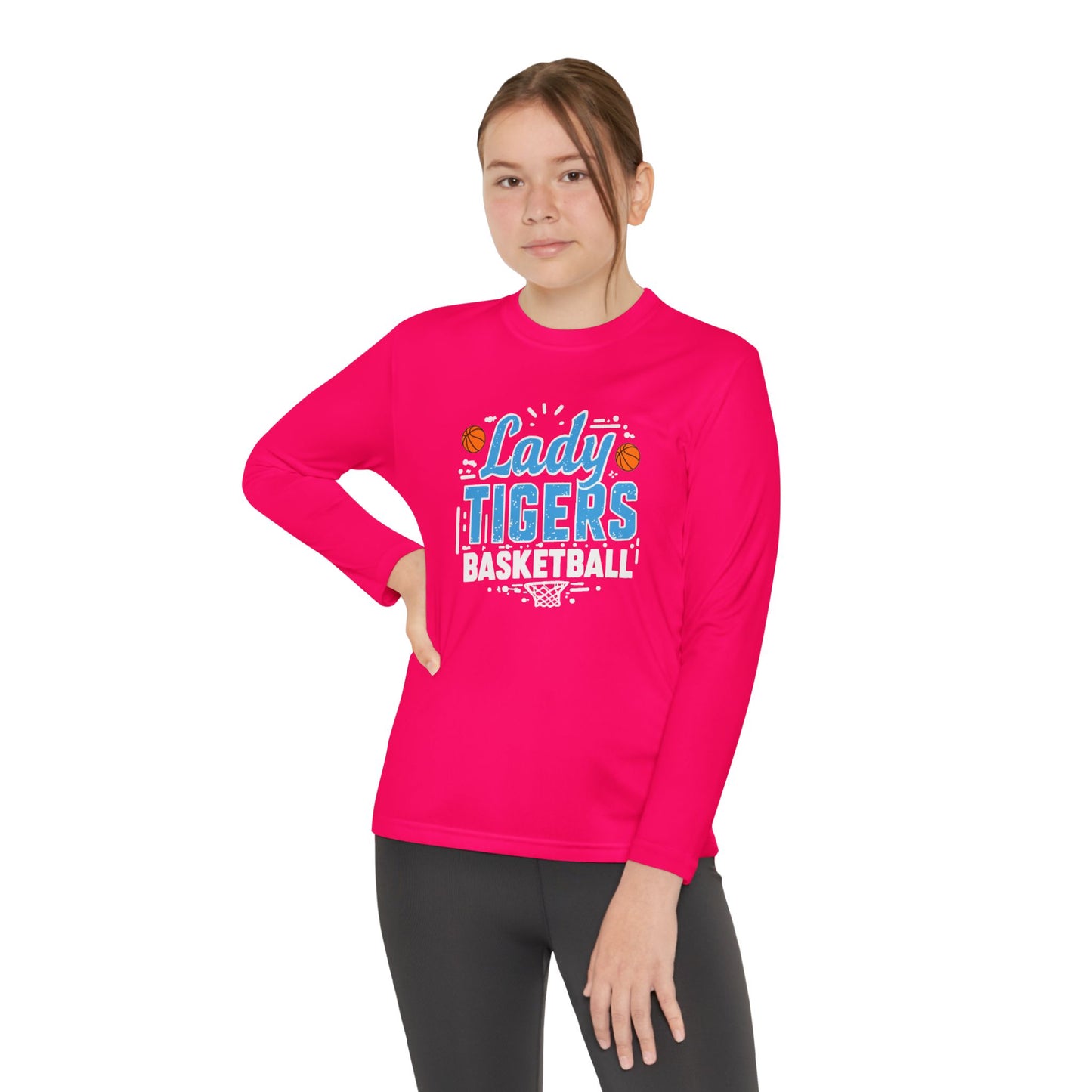 Youth Long Sleeve Tee \ Brilliant Tigers Basketball \ BTBKG1
