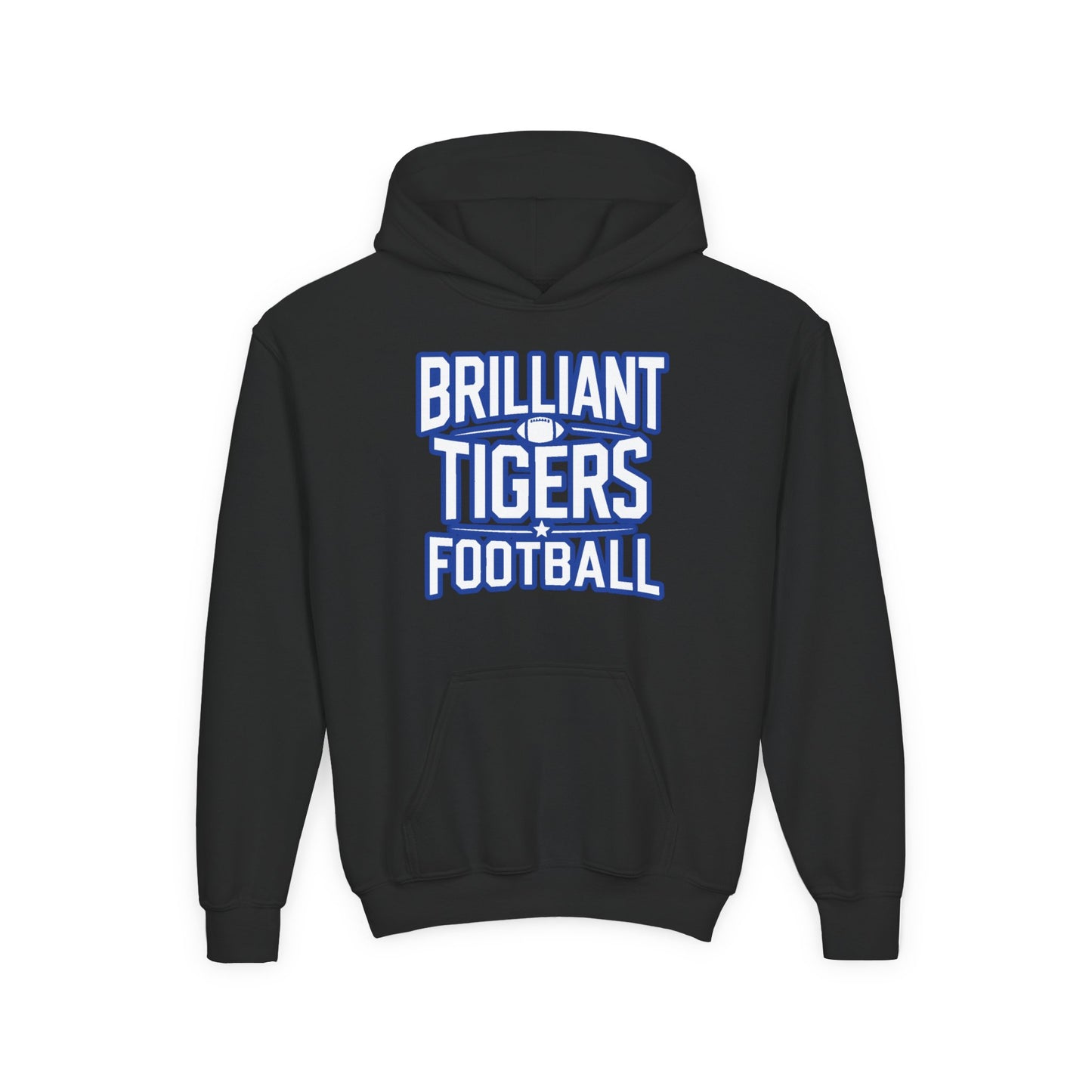 Youth Hoodie Sweatshirt \ Brilliant Tigers Football \ BTF1