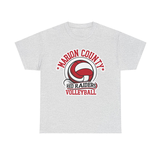 Adult Tee \ Marion County Red Raiders Volleyball \ MCV1