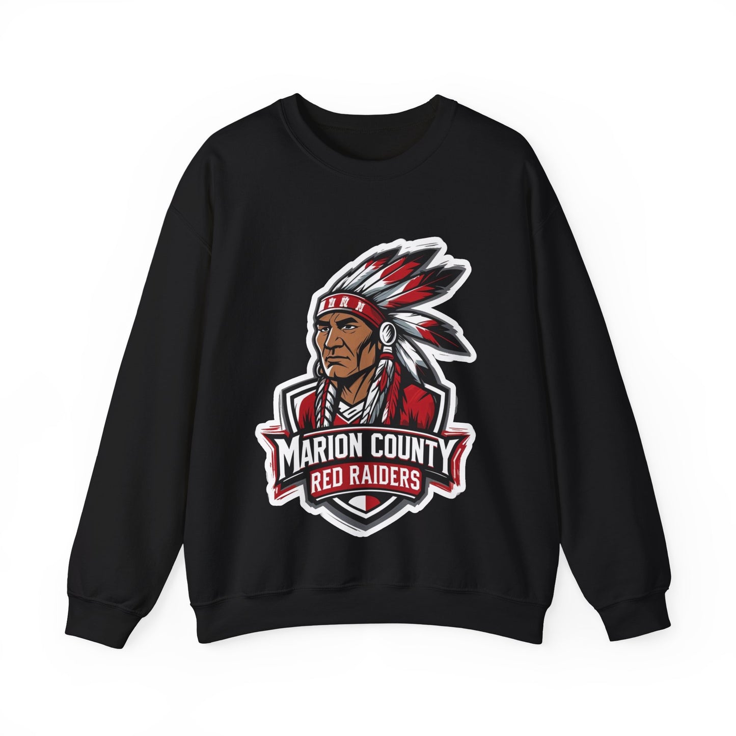 Adult Crewneck Sweatshirt \ Marion County Red Raiders \ MC2