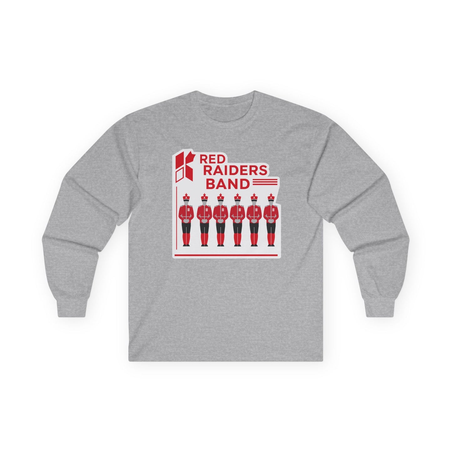 Adult Long Sleeve Tee \ Marion County Red Raiders Band \ MCB1