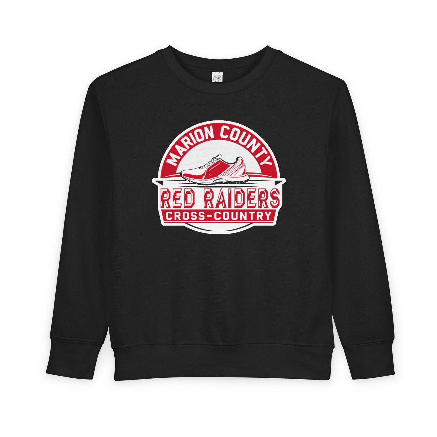 Toddler Crewneck Sweatshirt \ Marion County Red Raiders Cross-Country \ MCCC1
