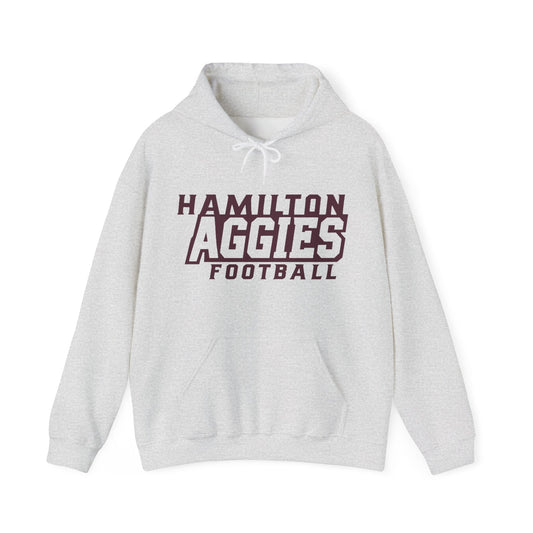 Adult Hoodie Sweatshirt \ Hamilton Aggies Football \ HAF1