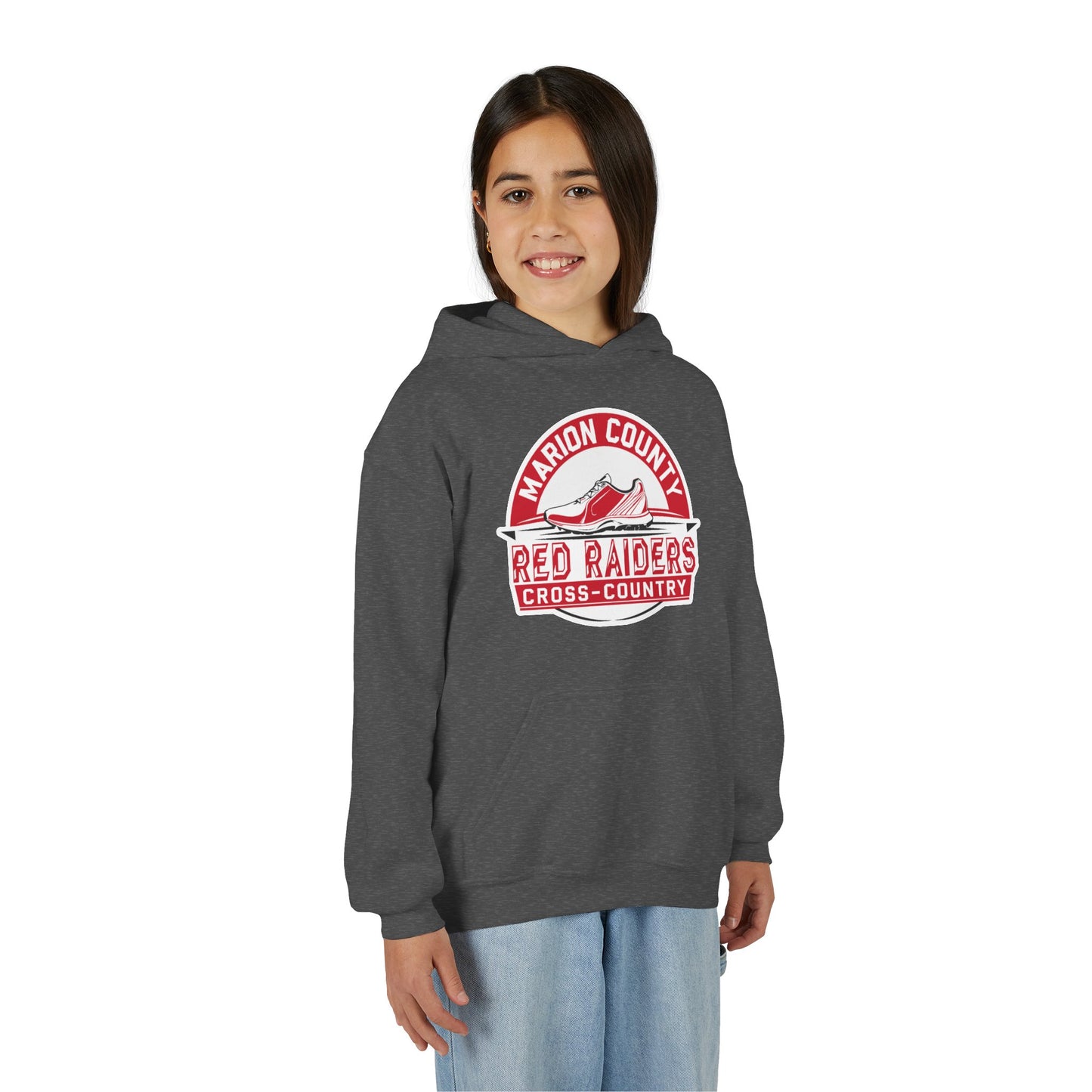 Youth Hoodie Sweatshirt \ Marion County Red Raiders Cross-Country \ MCCC1