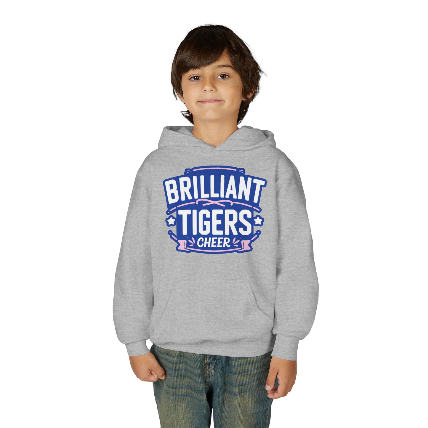 Youth Hoodie Sweatshirt \ Brilliant Tigers Cheer \ BTC2
