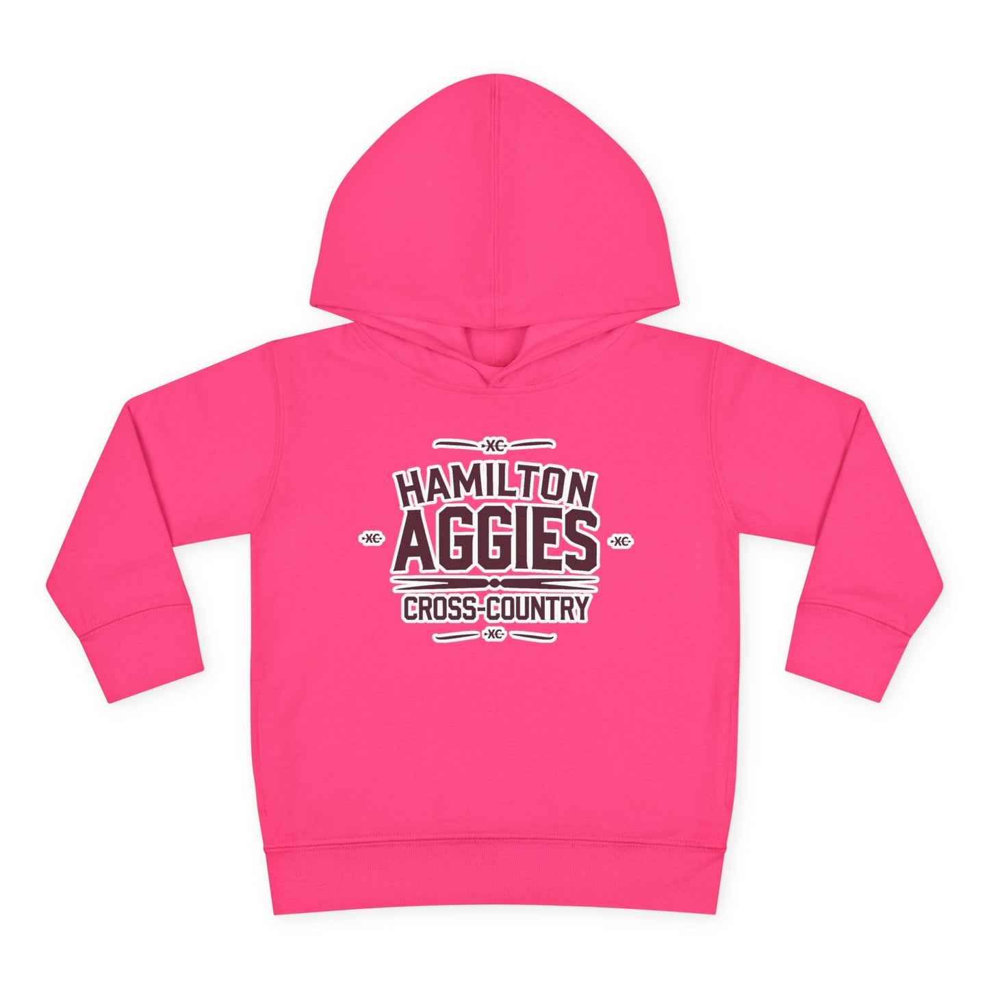 Toddler Hoodie Sweatshirt \ Hamilton Aggies Cross-Country \ HCC1