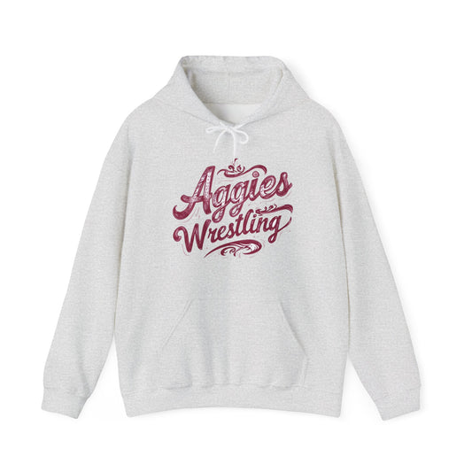 Adult Hoodie Sweatshirt \ Hamilton Aggies Wrestling \ HAWG2