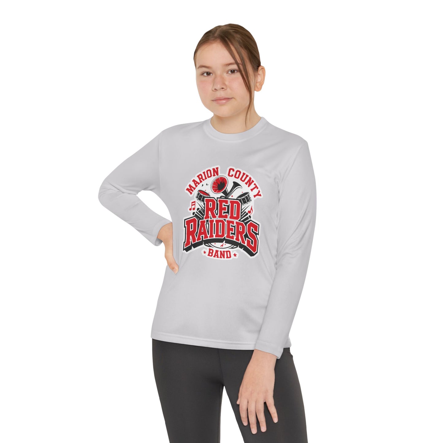 Youth Long Sleeve Shirt \ Marion County Red Raiders Band \ MCB2
