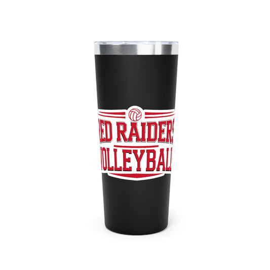 22oz Copper Insulated Tumbler \ Marion County Red Raiders Volleyball \ MCV2