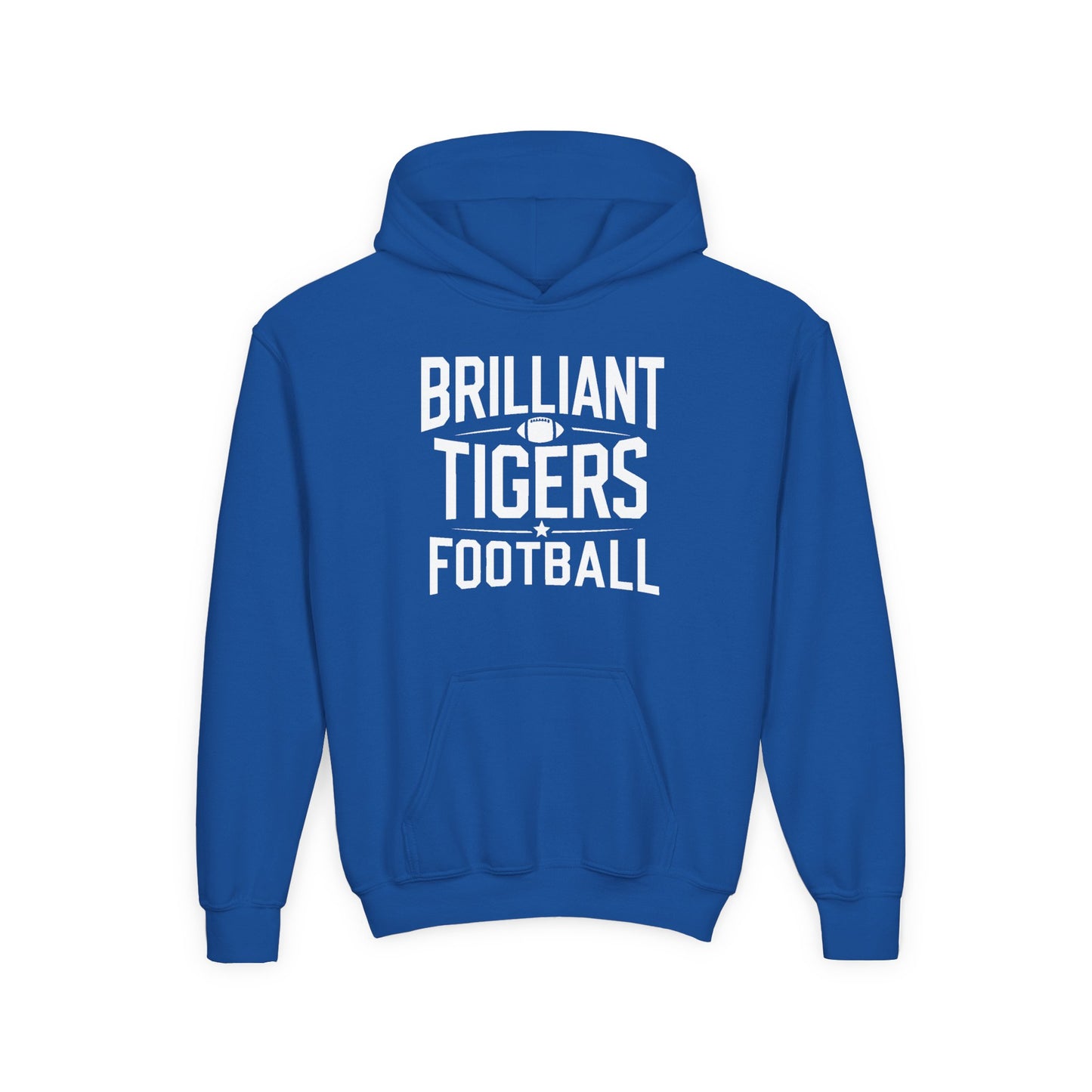 Youth Hoodie Sweatshirt \ Brilliant Tigers Football \ BTF1
