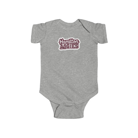Short Sleeve Baby Bodysuit \ Hamilton Aggies \ HAG2