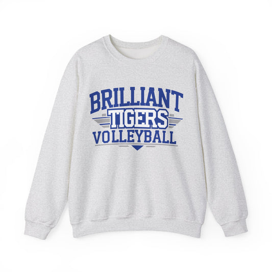 Adult Crewneck Sweatshirt \ Brilliant Tigers Volleyball \ BTV2