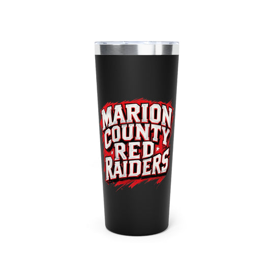 22oz Copper Insulated Tumbler \ Marion County Red Raiders \ MC1