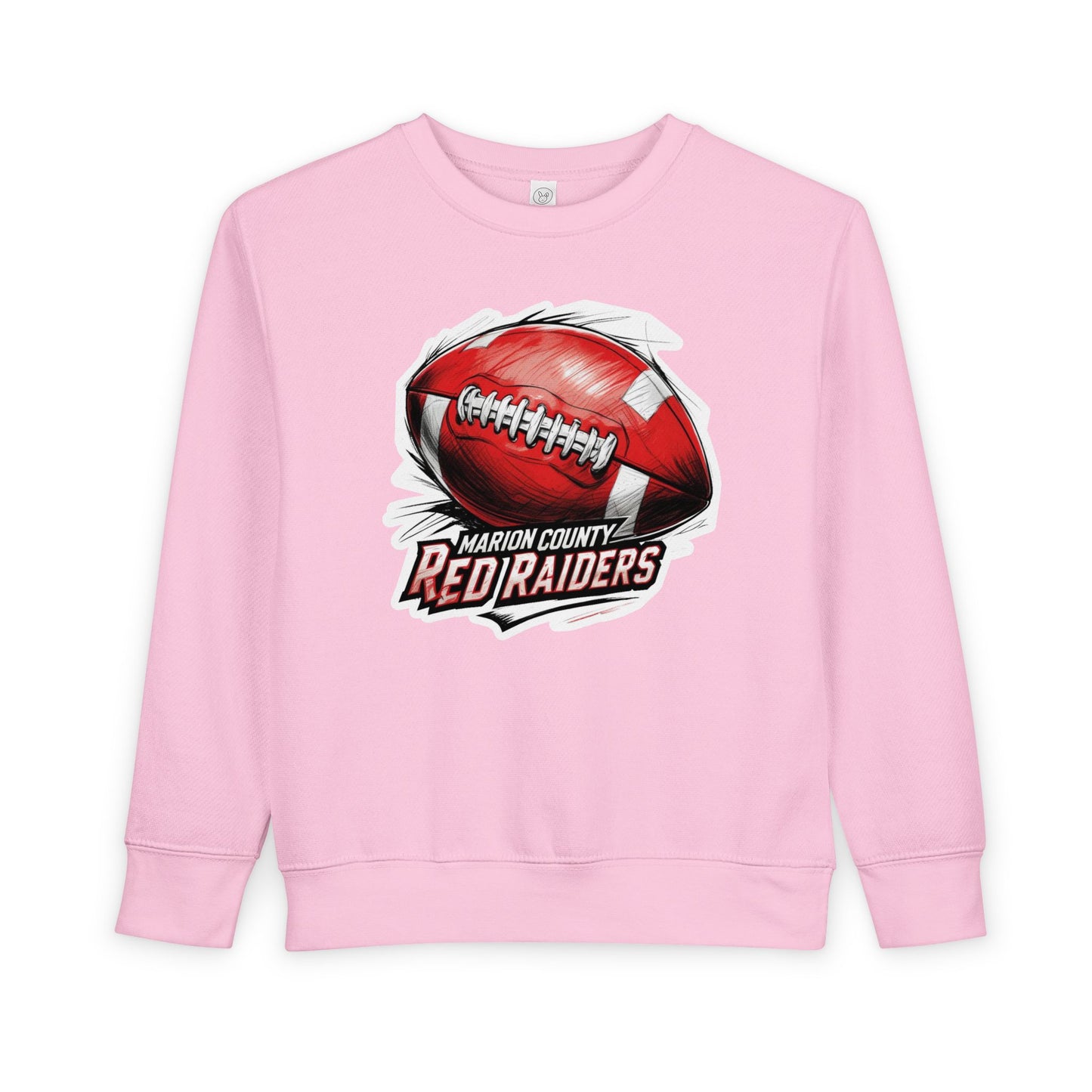 Toddler Crewneck Sweatshirt \ Marion County Red Raiders Football \ MCF1