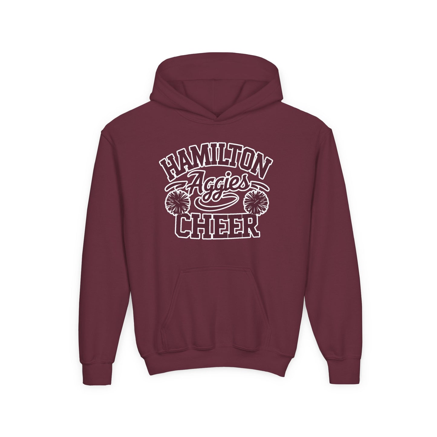 Youth Hoodie Sweatshirt \ Hamilton Aggies Cheer \ Style HAC2