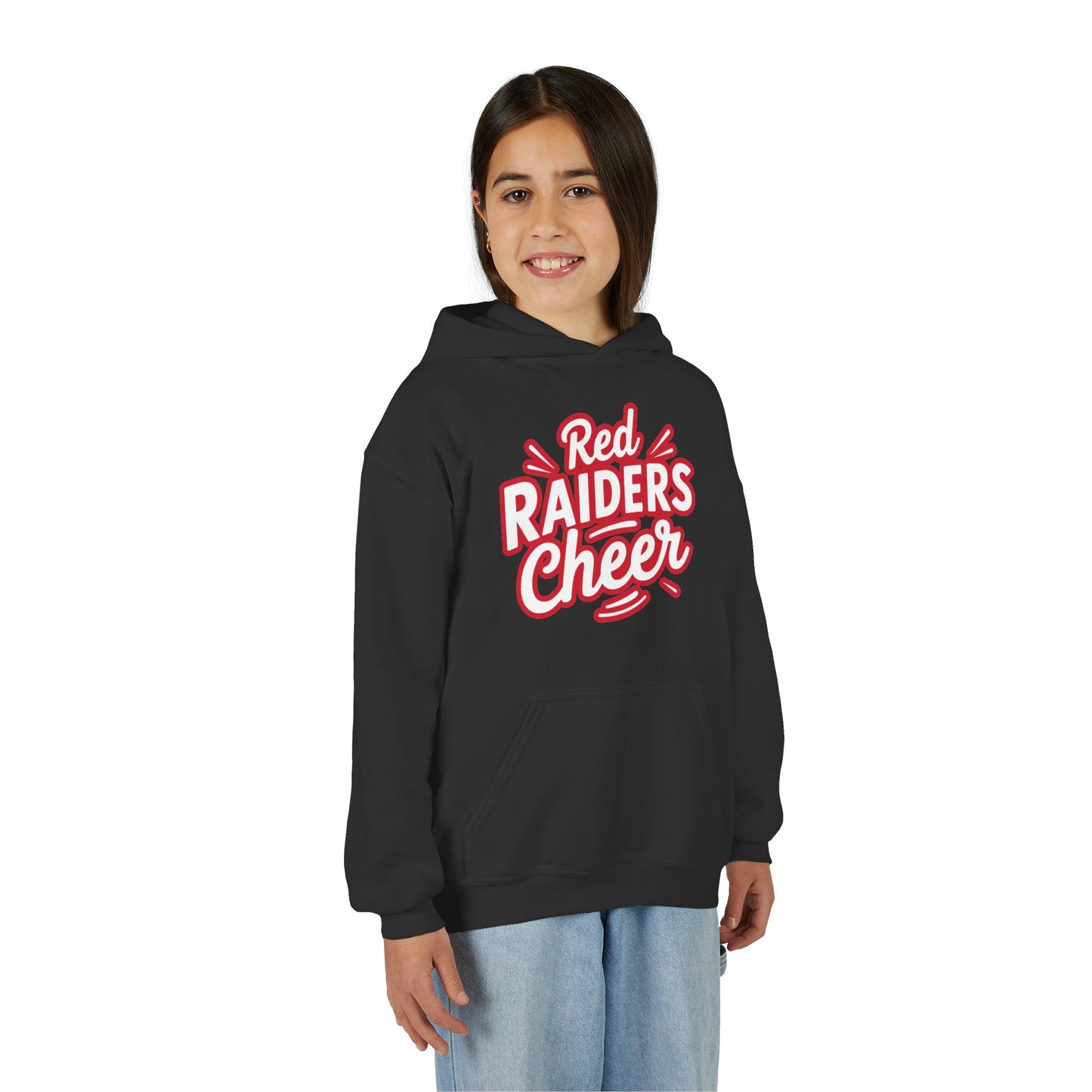 Youth Hooded Sweatshirt \ Marion County Red Raiders Cheer \ MCC1