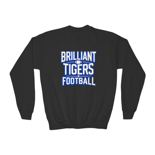 Youth Crewneck Sweatshirt \ Brilliant Tigers Football \ BTF1