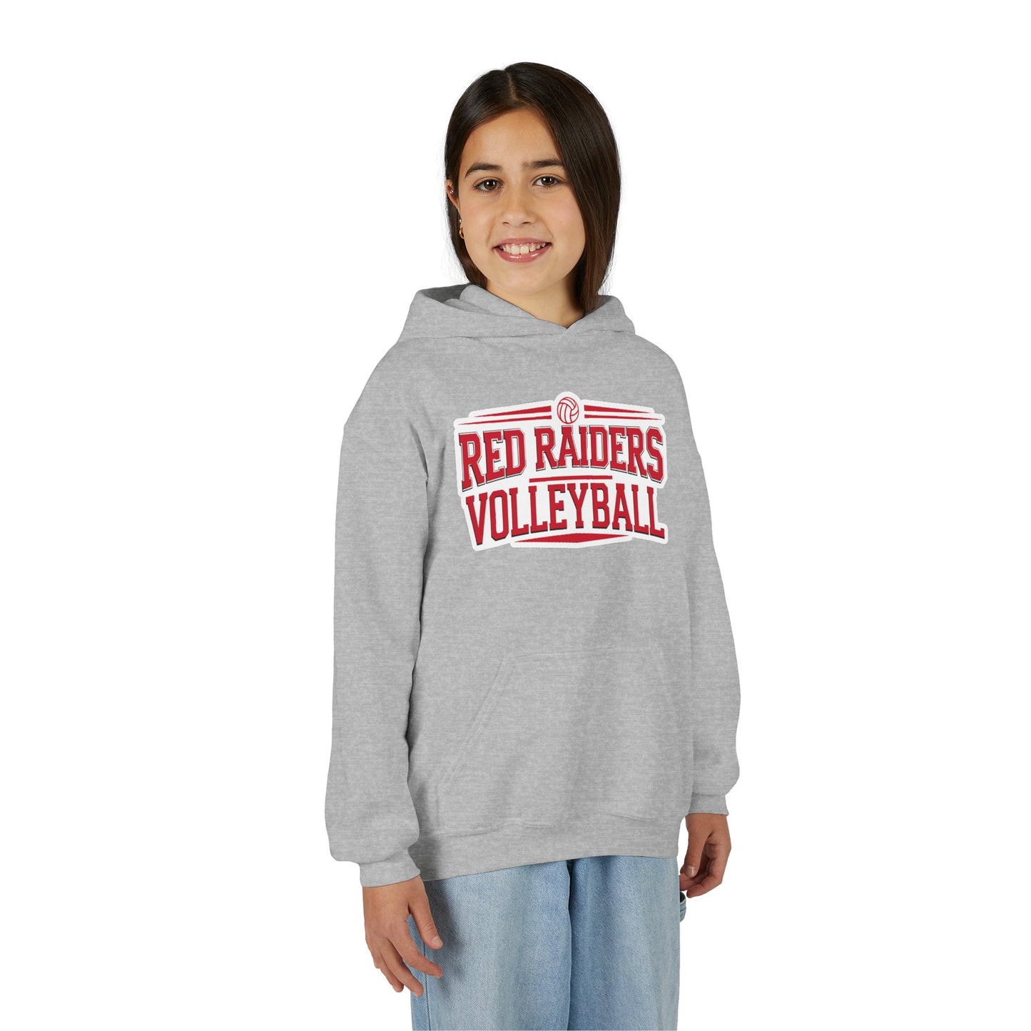 Youth Hoodie Sweatshirt \ Marion County Red Raiders Volleyball \ MCV2