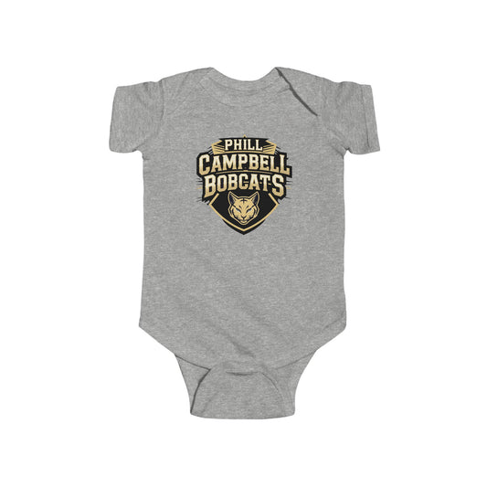Short Sleeve Baby Bodysuit \ Phill Campbell Bobcats \ PCB1