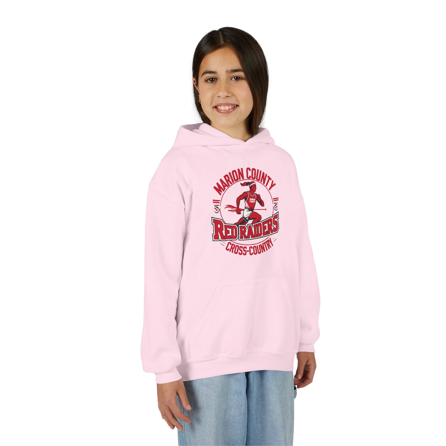 Youth Hoodie Sweatshirt \ Marion County Red Raiders Cross-Country \ MCCC2