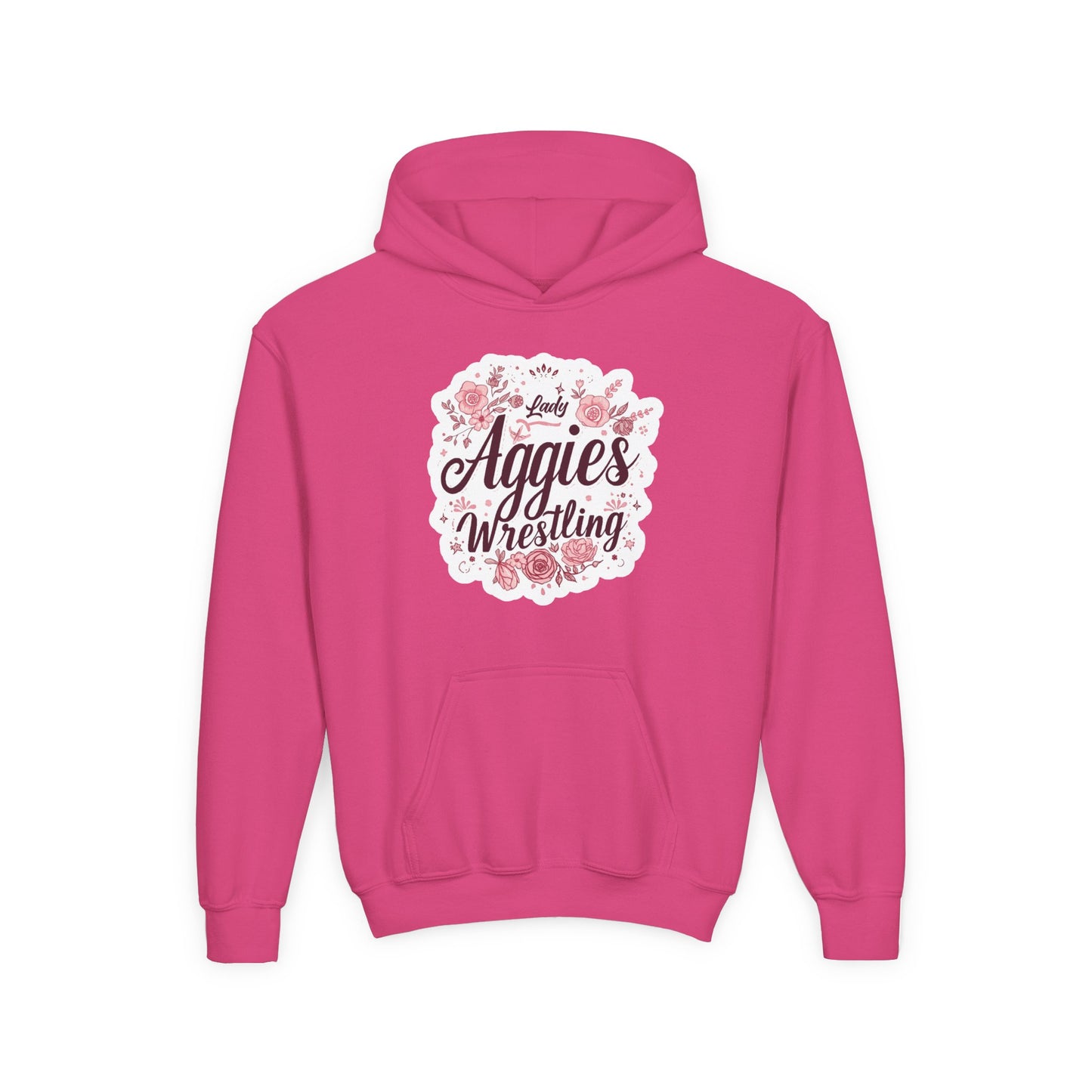 Youth Hoodie Sweatshirt \ Hamilton Aggies Wrestling \ HAWG1