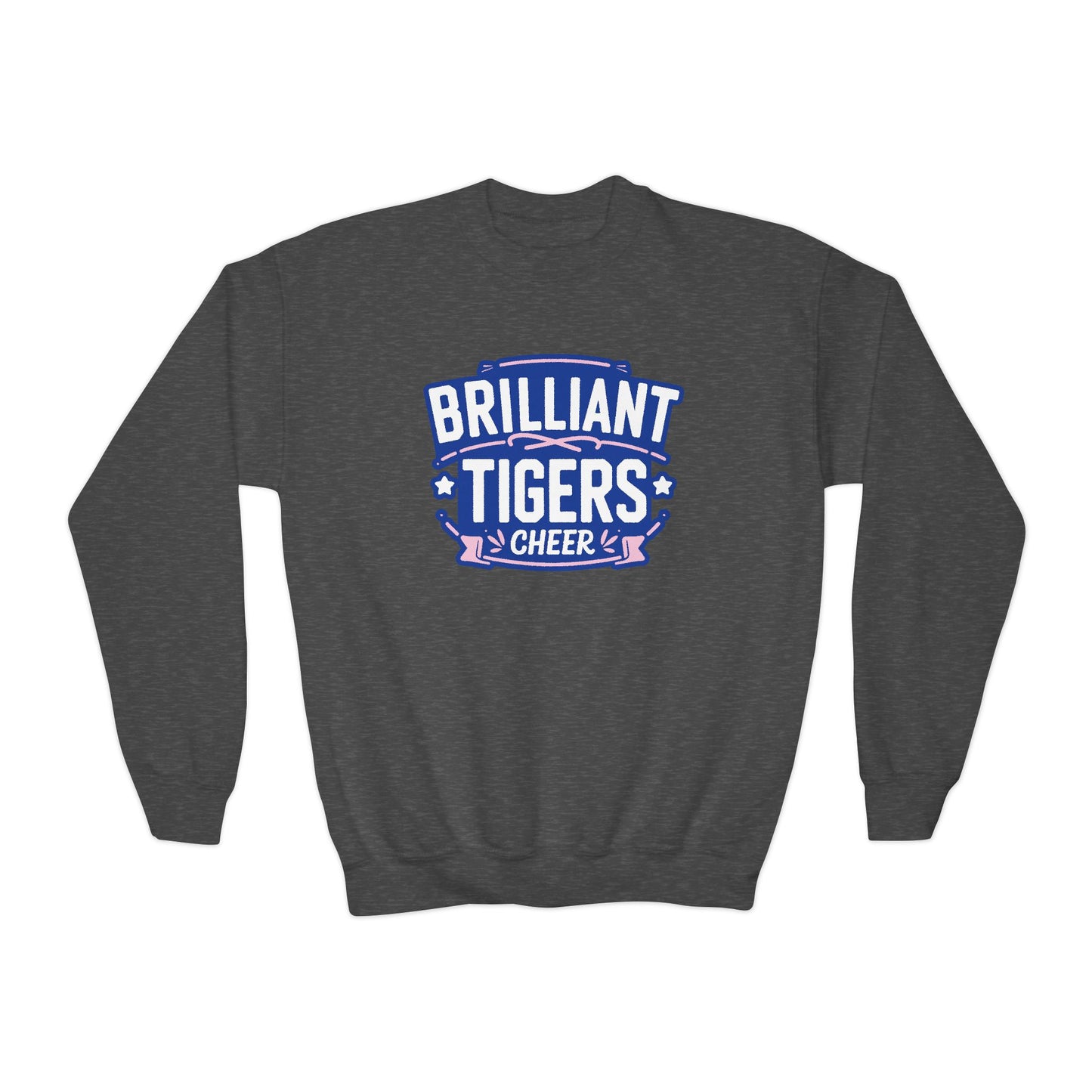 Youth Crewneck Sweatshirt \ Brilliant Tigers Cheer \ BTC2