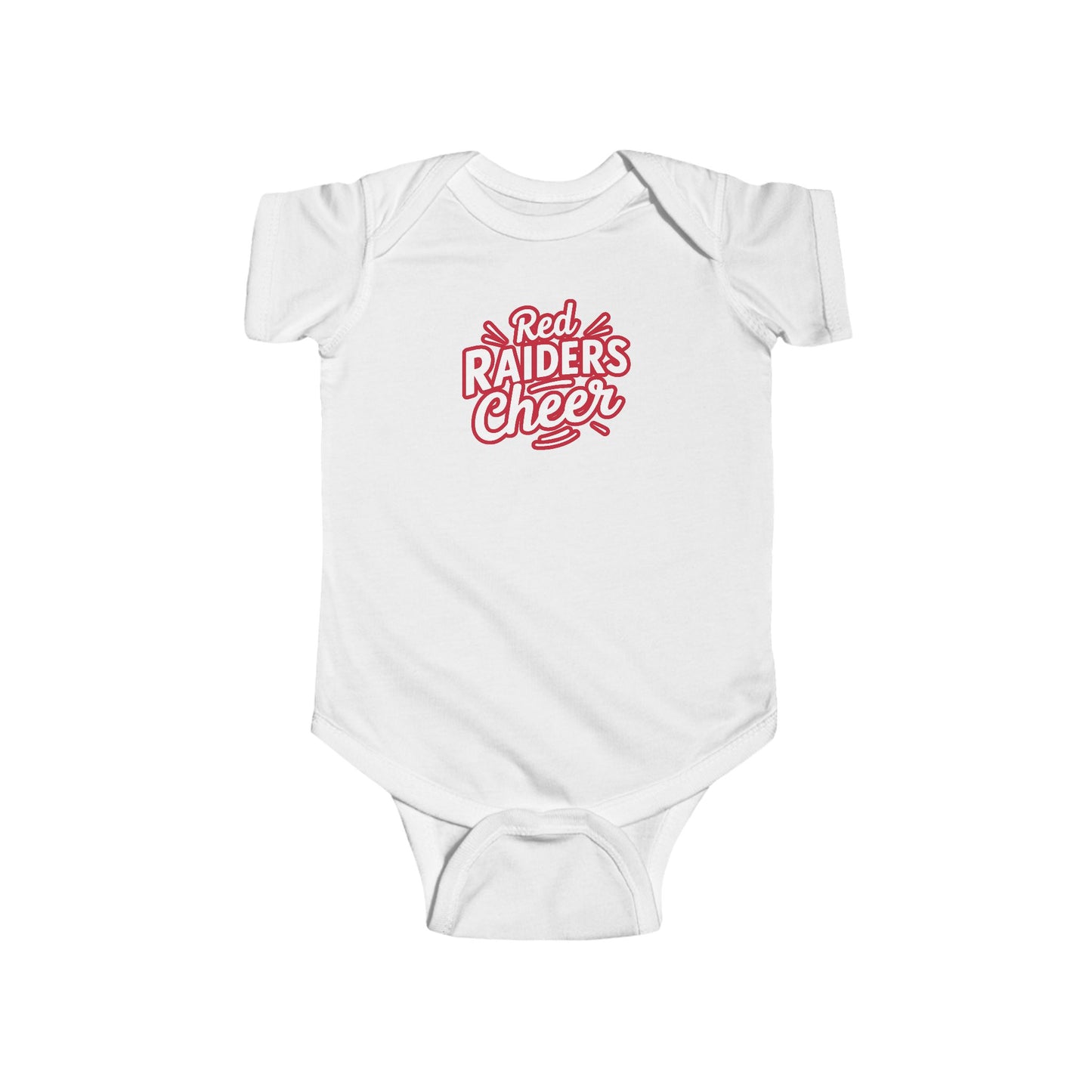 Short Sleeve Baby Bodysuit \ Marion County Red Raiders Cheer \ MCC1