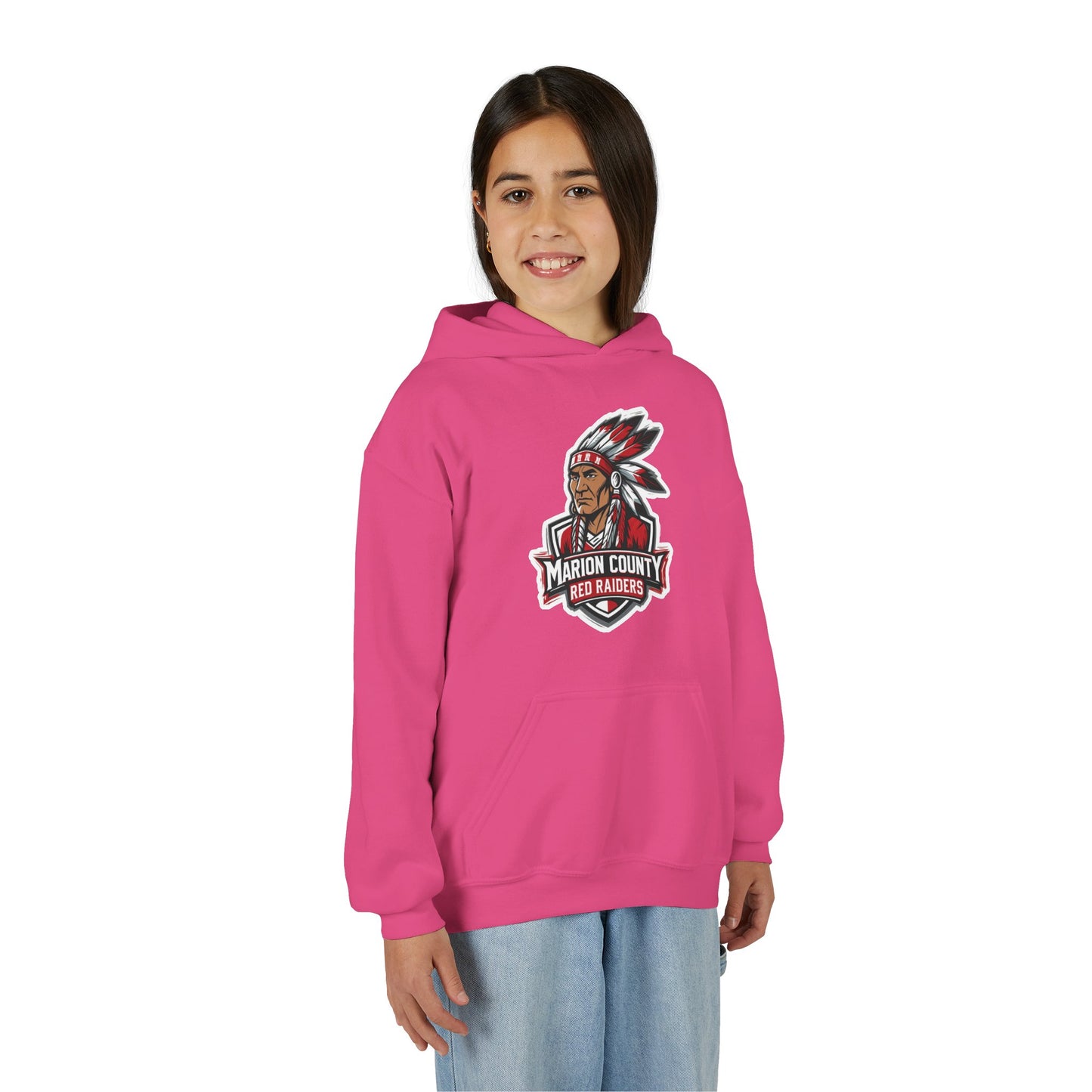 Youth Hoodie Sweatshirt \ Marion County Red Raiders \ MC2