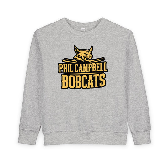 Toddler Crewneck Sweatshirt \ Phil Campbell Bobcats \ PCB2