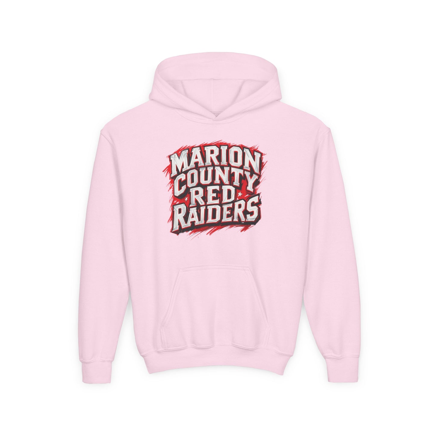 Youth Hoodie Sweatshirt \ Marion County Red Raiders \ MC1