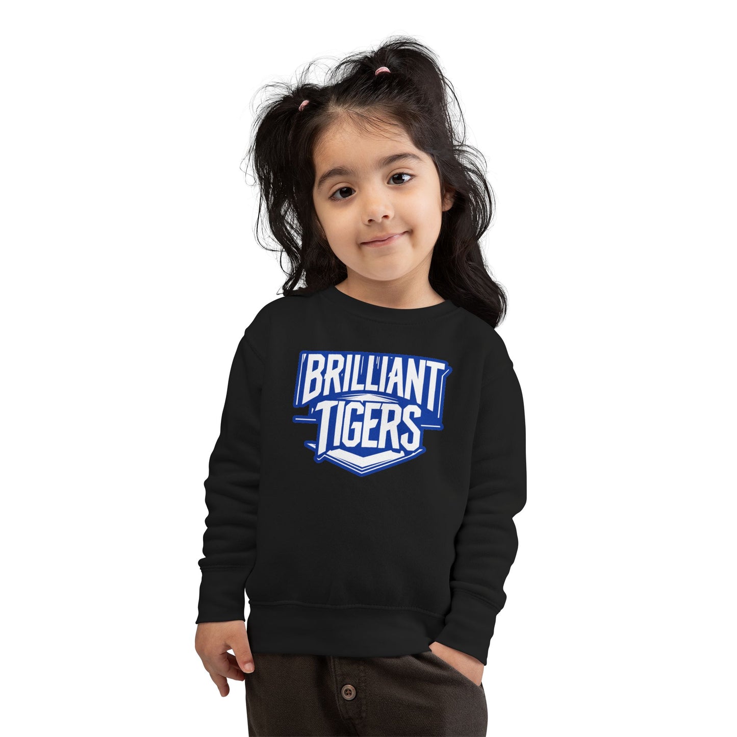 Toddler Crewneck Sweatshirt \ Brilliant Tigers \ BT2