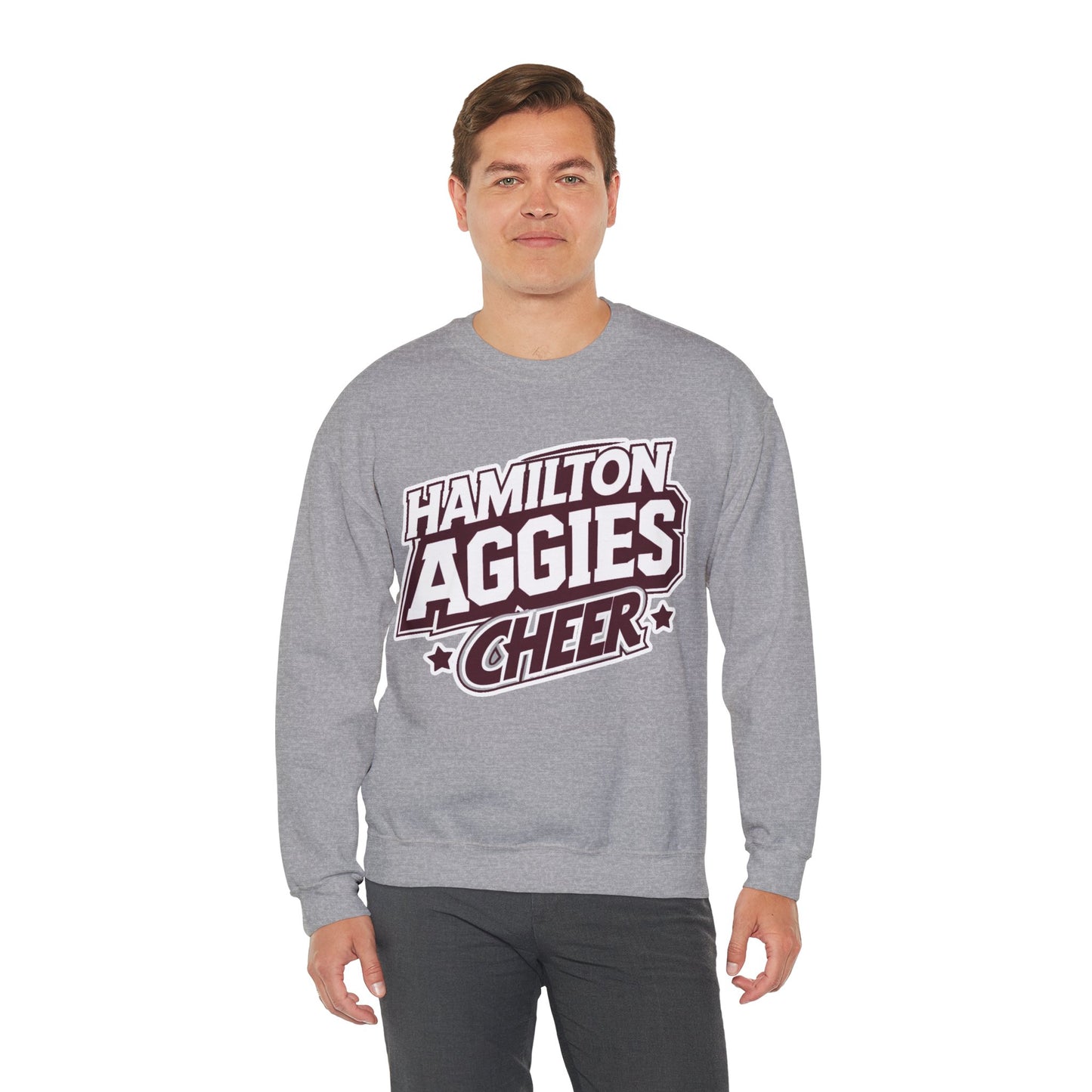 Adult Crewneck Sweatshirt \ Hamilton Aggies Cheer \ HAC1