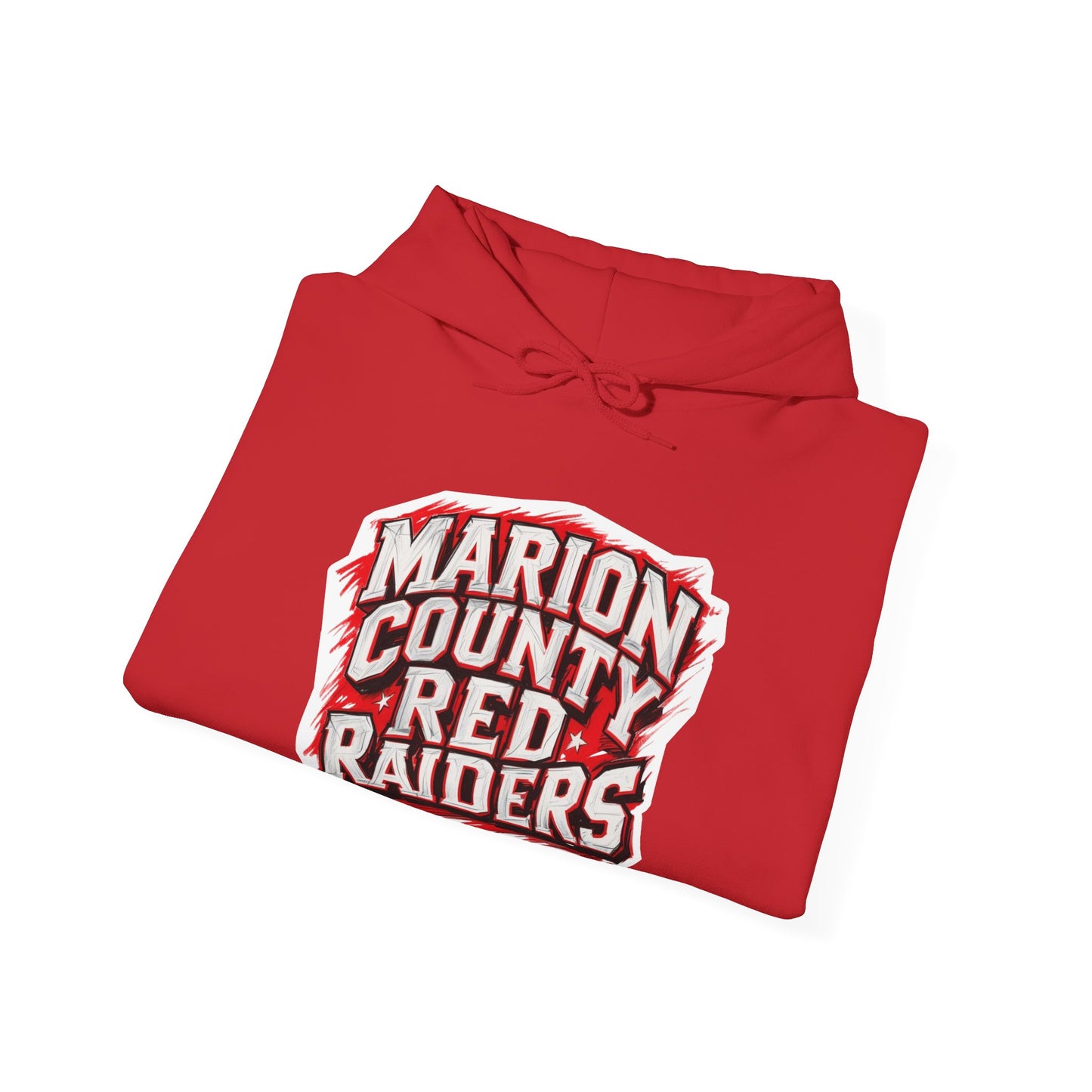 Adult Hoodie Sweatshirt \ Marion County Red Raiders \ MC1