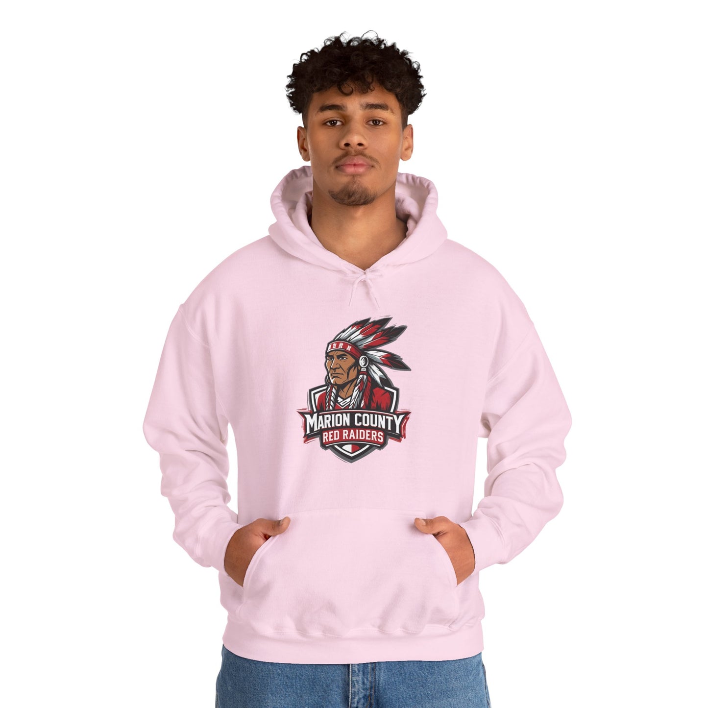 Adult Hooded Sweatshirt \ Marion County Red Raiders \ MC2
