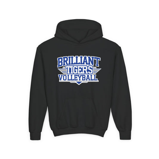 Youth Hoodie Sweatshirt \ Brilliant Tigers Volleyball \ BTV2